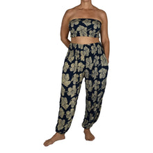 Load image into Gallery viewer, Hibiscus Pants with Bandeau Top (one size)
