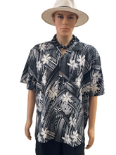 Load image into Gallery viewer, Tribal Tiare Aloha Shirt
