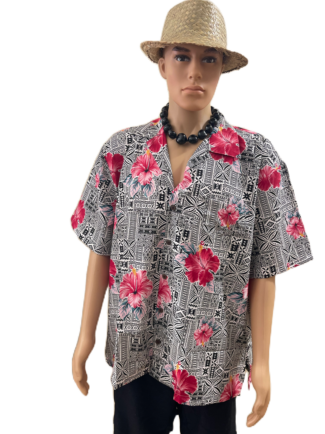 Hibiscus Tapa Aloha Shirt