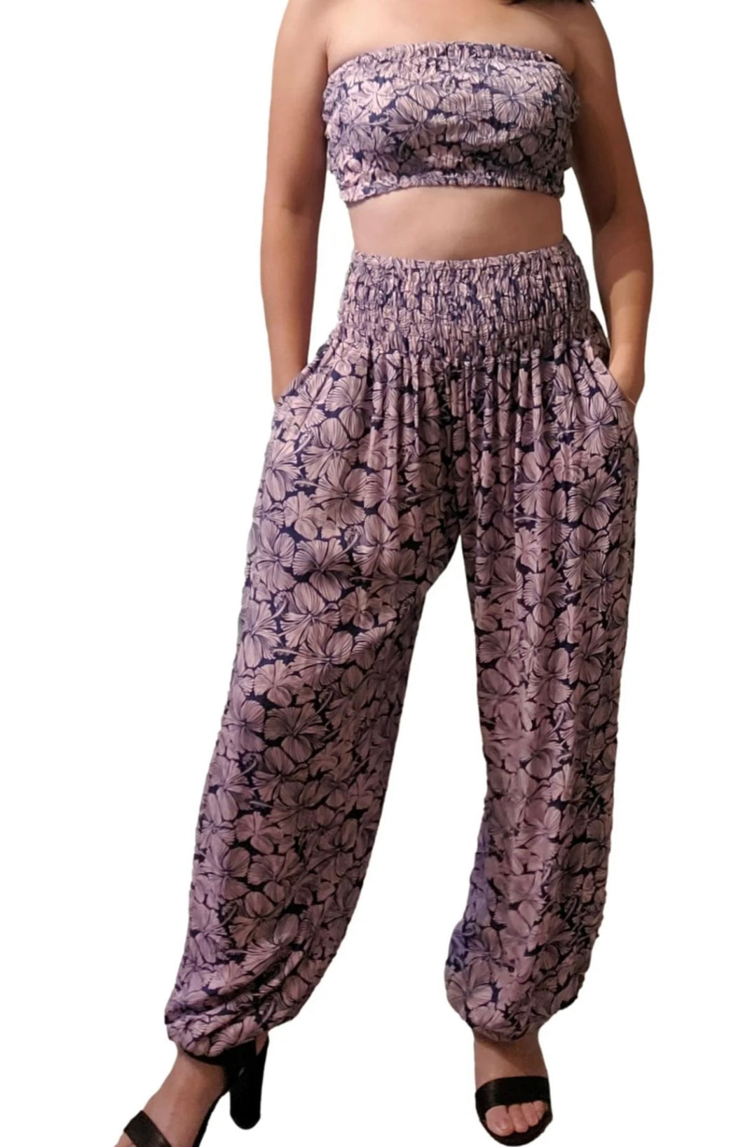 Hibiscus Pants with Bandeau Top (One size)