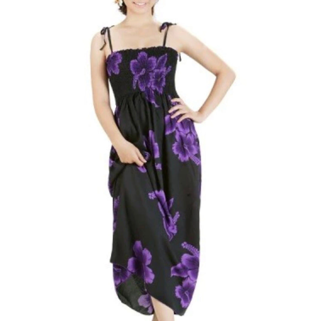 Hibiscus Long Tube Dress (One Size)