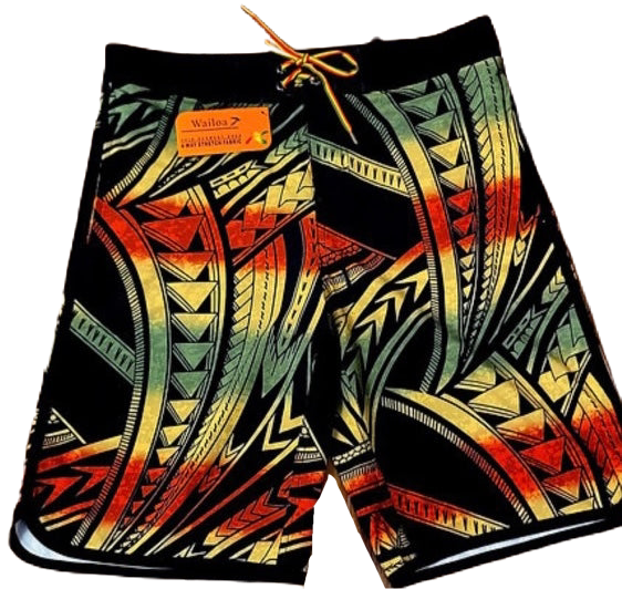 Men's Rasta Tribal Board Shorts
