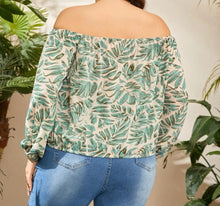 Load image into Gallery viewer, Palm Off Shoulder Blouse
