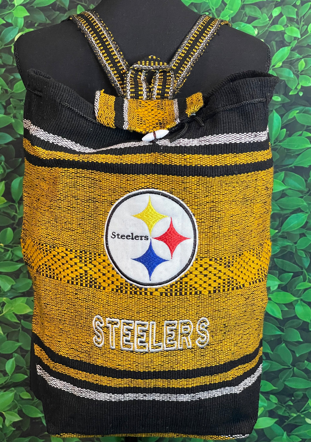 Steelers Embroidered Drawstring Backpack