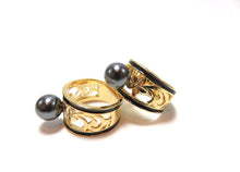 Load image into Gallery viewer, Plumeria Ring with Tahitian Shell Pearl
