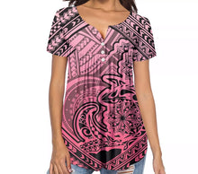 Load image into Gallery viewer, Islander Pink Ombré Blouse
