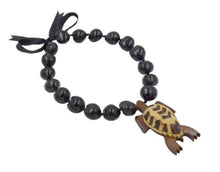 Load image into Gallery viewer, Kukui nut With Wood Turtle Pendant Necklace
