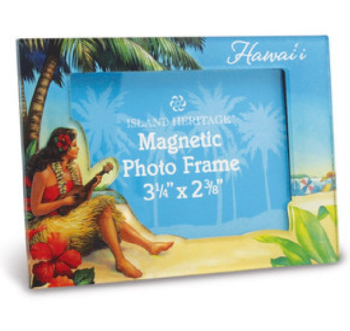 Vintage Hawaii Magnetic Photo Frame
